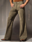 tanie ubrać spodnie-Męskie Garnitury Rozkloszowane spodnie Spodnie Aksamitne spodnie Kieszeń Równina Komfort Oddychający Na zewnątrz Codzienny Wyjściowe Moda Codzienny Niebieski Zielony