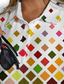abordables golf féminin-Acegolfs Femme T-shirt POLO Noir Noir + blanc Blanche manche longue Protection Solaire Top Automne Hiver Vêtements de golf pour femmes, tenues, vêtements