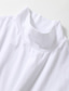 tanie Męskie koszulki casual-Męskie Podkoszulek Koszula z golfem Koszulka z długim rękawem Równina Zawinięty kołnierz Na zewnątrz Codzienny Długi rękaw Odzież Lekki Klasyczny Codzienny Slim Fit