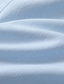 abordables camisas casuales de los hombres-Hombre Camisa camisa de lino Camisa de playa Camisa con capucha Negro Blanco Azul Piscina Manga Larga Plano Con Capucha Primavera verano Casual Diario Ropa Botón