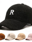 cheap Men's Baseball Cap-Men's Baseball Cap Winter Warm Cap Hip Hop Cap Black Pink Cotton Travel Lamb Wool Teddy Fleece Outdoor Vacation Plain Warm
