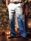 Недорогие повседневные брюки с графическим рисунком-Снежинка деловые повседневные мужские брюки с 3d принтом брюки уличная одежда для работы уродливый полиэстер винный черный синий s m l брюки высокой эластичности