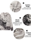 baratos Capuz com estampados gráficos-Animal Estampas Abstratas Homens Diário Impressão 3D Estacionar Feriado Para Noite Streetwear Moletons impressão personalizada Azul Manga Longa Com Capuz Imprimir Primavera &amp; Outono Designer moletom