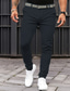 ieftine Pantaloni Chinos-Bărbați Pantaloni chinez Pantaloni de vară Pantaloni casual Buzunar frontal Simplu Confort Respirabil Casual Zilnic Concediu Modă De Bază Dovleac Negru