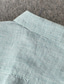 voordelige heren linnen overhemden-100% linnen Voor heren Overhemd linnen overhemd Normaal shirt Wit Marineblauw blauw Lange mouw Effen Revers Lente &amp; Herfst Casual Dagelijks Kleding