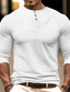 Χαμηλού Κόστους Ανδρικά μπλουζάκια casual-Ανδρικά Μπλουζάκι Μπλουζάκι μπλουζάκι Μακρυμάνικο πουκάμισο Σκέτο Στρογγυλή Ψηλή Λαιμόκοψη Δρόμος Διακοπές Μακρυμάνικο Ρούχα Μοντέρνα Υψηλής Ποιότητας Βασικό