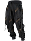 tanie graficzne spodnie dresowe-Naszywka Codzienny Męskie Druk 3D Spodnie dresowe Biegacze Spodnie Na zewnątrz Ulica Codzienne Poliester Czarny Granatowy Brązowy S M L Średni Talia Elastyczność Spodnie