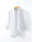 cheap Men&#039;s Linen Shirts-100% Linen Men&#039;s Shirt Linen Shirt Casual Shirt White Blue Half-Sleeve Plain Lapel Spring &amp;  Fall Casual Daily Clothing Apparel