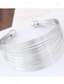 cheap Bracelets &amp; Bangles-Women&#039;s Cuff Bracelet Thick Chain Fashion Wedding Elegant Cute Alloy Bracelet Jewelry Silver For Party Evening Gift Birthday