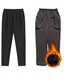 preiswerte Fleece gefütterte Leggings-Damen Chinesisch Chino Daunenhose Hosen Hose Modisch Strassenmode Casual In voller Länge Hoher Taillenbund Feste Farbe Tasche Elastische Taille warm Komfort Atmungsaktivität Mikro-elastisch Urlaub