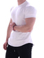 cheap Men&#039;s Active Tees &amp; Tanks-Men&#039;s T shirt Tee Gym Shirt Training Shirt Workout Shirts Crew Neck Short Sleeve Training Sports &amp; Outdoor Fitness Casual Daily Gym Quick dry Sweat wicking Soft Plain Black White Activewear Sports