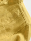 preiswerte Leinenhemden für Herren-100% Leinen Herren Hemd leinenhemd Lässiges Hemd Gelb Marineblau Grün Langarm Glatt Stehkragen Frühling &amp; Herbst Casual Täglich Bekleidung