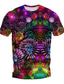 cheap Men&#039;s Graphic Tshirts-Graphic Fireworks Daily Designer Retro Vintage Men&#039;s 3D Print T shirt Tee Sports Outdoor Holiday Going out T shirt Blue Purple Green Short Sleeve Crew Neck Shirt Spring &amp; Summer Clothing Apparel S M