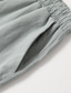 cheap Linen Pants-Men&#039;s Linen Pants Trousers Summer Pants Beach Pants Drawstring Plain Comfort Breathable Full Length Casual Weekend Yoga Linen / Cotton Blend Streetwear Slim Black White Micro-elastic