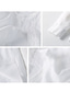 お買い得  メンズリネンシャツ-リネン100％ 男性用 シャツ リネンシャツ カジュアルシャツ ホワイト 長袖 平織り クルーネック 春 &amp; 秋 カジュアル 日常 衣類