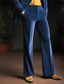رخيصةأون تشينو-رجالي بدلة سروال واسع بنطلونات سروال البدلة السراويل المخملية جيب سهل راحة عمل مناسب للبس اليومي مناسب للعطلات موضة أنيقة &amp; حديثة الجيش الأخضر أزرق