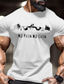 Χαμηλού Κόστους Ανδρικό Γραφικό T-shirt-Μυς Μαύρο Λευκό Ρουμπίνι Μπλουζάκι Ανδρικά Γραφικός Μείγμα Βαμβακιού Πουκάμισο Αθλήματα Κλασσικό Πουκάμισο Κοντομάνικο Άνετο μπλουζάκι Υπαίθρια Αθλήματα Αργίες Καλοκαίρι Ρούχα σχεδιαστών μόδας Τ M L