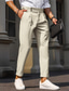 tanie Chinosy-Męskie Garnitury Spodnie Plisowane spodnie Spodnie garniturowe Spodnie Gurkha Przednia kieszeń Równina Komfort Biznes Codzienny Święto Moda Szykowne i nowoczesne Czarny Granatowy