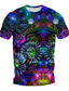 cheap Men&#039;s Graphic Tshirts-Graphic Fireworks Daily Designer Retro Vintage Men&#039;s 3D Print T shirt Tee Sports Outdoor Holiday Going out T shirt Blue Purple Green Short Sleeve Crew Neck Shirt Spring &amp; Summer Clothing Apparel S M