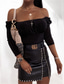 cheap Plain Skirts-Women&#039;s Skirt Bodycon Fashion Sexy Mini High Waist Skirts Solid Colored Beaded Vacation Street Black Brown Spring &amp; Summer Faux Leather