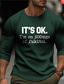 Χαμηλού Κόστους Ανδρικό Γραφικό T-shirt-Γραφική Γράμμα Μοντέρνα Υψηλής Ποιότητας Καθημερινό Ανδρικά 3D εκτύπωση Μπλουζάκι Υπαίθρια Αθλήματα Αργίες Εξόδου Κοντομάνικη μπλούζα Μαύρο Μπορντώ Πράσινο Χακί Μακρυμάνικο Στρογγυλή Ψηλή Λαιμόκοψη