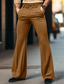 abordables pantalons habillés-Homme pantalon de costume Pantalon évasé Pantalon Pantalon de costume Poche Plein Confort Respirable Extérieur du quotidien Sortie Mode Décontractées Blanche Kaki