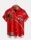 Недорогие мужские рождественские рубашки-Повседневная мужская рубашка «Снежинка, Турция», повседневная одежда, выходной, осень/осень, отложной, с короткими рукавами, желтый, бордовый, s, m, l, рубашка из эластичной ткани в 4 направлениях