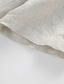 Χαμηλού Κόστους ανδρικά λινά πουκάμισα-100% Λινό Ανδρικά Πουκάμισο λινό πουκάμισο Casual πουκάμισο Καλοκαιρινό πουκάμισο Λευκό Βαθυγάλαζο Καφέ Κοντομάνικο Σκέτο Όρθιος Γιακάς Καλοκαίρι Causal Καθημερινά Ρούχα