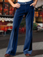 tanie ubrać spodnie-Męskie Garnitury Rozkloszowane spodnie Spodnie Spodnie garniturowe Aksamitne spodnie Kieszeń Równina Komfort Oddychający Na zewnątrz Codzienny Wyjściowe Moda Codzienny Ciemny khaki Niebieski