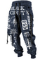 cheap Graphic Sweatpants-Letter Totem Vintage Abstract Men&#039;s 3D Print Sweatpants Joggers Pants Trousers Outdoor Street Casual Daily Polyester Black Navy Blue Brown S M L Mid Waist Elasticity Pants