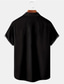 Χαμηλού Κόστους Ανδρικά πουκάμισα με στάμπα-Τουρκία Καθημερινό Ανδρικά Πουκάμισο Καθημερινά Ρούχα Εξόδου Σαββατοκύριακο Φθινόπωρο Απορρίπτω Κοντομάνικο Μαύρο Γκρι, Μαύρο, Κίτρινο Τ, M, L Ύφασμα που τεντώνεται με 4 τρόπους Πουκάμισο