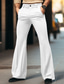 cheap Dress Pants-Men&#039;s Dress Pants Flared Pants Trousers Suit Pants Pocket Plain Comfort Breathable Outdoor Daily Going out Fashion Casual White Khaki