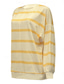 cheap Graphic shop Sweatshirts &amp; Hoodies-Women&#039;s Shirt Blouse Fashion Striped Print Long Sleeve Regular Tops Round Neck Casual Yellow Pink Blue Purple Spring &amp;  Fall