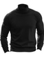 cheap Men&#039;s Pullover Sweater-Men&#039;s Pullover Sweater Jumper Turtleneck Sweater Knit Sweater Ribbed Knit Regular Knitted Basic Plain Turtleneck Keep Warm Modern Contemporary Daily Wear Going out Clothing Apparel Fall Winter Wine