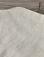 baratos camisas de linho masculinas-100% Linho Homens Camisa Social camisa de linho Camisa casual Preto Branco Azul Marinha Manga Longa Tecido Colarinho Clerical Primavera &amp; Outono Casual Diário Roupa