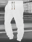 tanie Spodnie dresowe-Męskie Spodnie dresowe Biegacze Uprawiający jogging Spodnie Ściągana na sznurek Elastyczny pas Elastyczny mankiet Równina Komfort Oddychający Codzienny Święto Sport Moda Czarny Biały