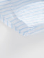 abordables camisas de lino para hombre-100% Lino Hombre Camisa camisa de lino Camisa casual Azul Piscina Manga Larga Rayas Cuello Mao Primavera &amp; Otoño Casual Diario Ropa