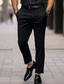 رخيصةأون تشينو-رجالي بدلة بنطلونات سروال البدلة جيب الساق المستقيمة سهل راحة متنفس الأماكن المفتوحة مناسب للبس اليومي مناسب للخارج موضة كاجوال أسود أزرق البحرية