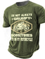 cheap Men&#039;s Graphic Tshirts-Graphic Motorcycle Daily Designer Retro Vintage Men&#039;s 3D Print T shirt Tee Sports Outdoor Holiday Going out T shirt Brown Army Green Dark Blue Short Sleeve Crew Neck Shirt Spring &amp; Summer Clothing