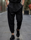 tanie Chinosy-Męskie Garnitury Uprawiający jogging Spodnie Plisowane spodnie Spodnie garniturowe Zamek Guzik Kieszeń Równina Komfort Oddychający Na zewnątrz Codzienny Wyjściowe Moda Codzienny Czarny