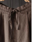 cheap Wide Leg &amp; High Waisted-Women&#039;s Wide Leg Pants Trousers Vacation Vintage Streetwear Full Length High Waist Plain Drawstring Elastic Waist High Cut Comfort Breathability Soft Micro-elastic Vacation Home Street Black Red