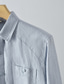 Χαμηλού Κόστους ανδρικά λινά πουκάμισα-100% Λινό Ανδρικά Πουκάμισο λινό πουκάμισο Casual πουκάμισο Μαύρο Λευκό Πράσινο Μακρυμάνικο Σκέτο Πέτο Άνοιξη &amp; Χειμώνας Causal Καθημερινά Ρούχα