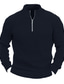 ieftine pulover pentru bărbați-Bărbați Îmbrăcăminte tricotată Plover Striat Tricotat Regulat De Bază Simplu Quarter Zip Păstrați-vă cald Contemporan modern Purtare Zilnică Ieșire Îmbrăcăminte Toamnă Iarnă Negru Alb M L XL