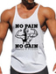 Χαμηλού Κόστους Ανδρικό Γραφικό T-shirt-Γραφική Μυς Χωρίς πόνο, χωρίς κέρδος Αθλήματα Καθημερινά Υψηλής Ποιότητας Ανδρικά 3D εκτύπωση Αμάνικη Μπλούζα Τοπ γιλέκου Αμάνικο μπλουζάκι για άντρες Υπαίθρια Αθλήματα Αργίες Γυμναστήριο