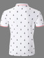 olcso Grafikai mintás póló-Grafika Férfi Alkalmi Nyomtatott 3D golf póló Szabadtéri Hétköznapi viselet Utcai öltözék Poliészter Rövid ujjú Térfogatcsökkenés Pólóingek Fekete Fehér Ősz S M L Mikroelasztikus Lapel Polo