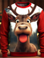 ieftine Hanorace Grafice-elan grafic modă pentru bărbați hanorac cu pulover cu imprimare 3d hanorace de vacanță de vacanță verde deschis roșu cu mânecă lungă decolteu cu imprimeu primăvară&amp;amp;  hanorac de designer de toamnă