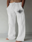 abordables pantalones casuales-Hombre Casual Brújula Pantalones Media cintura Exterior Calle Noche Primavera &amp; Otoño Ajuste regular