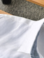 billige herre linned skjorter-100% Linned Herre Skjorte linned skjorte Casual skjorte Hvid Langærmet Farveblok Knaphul Forår &amp; Vinter Afslappet Daglig Tøj