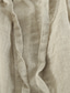 cheap Linen Shorts-100% Linen Men&#039;s Shorts Linen Shorts Summer Shorts Drawstring Elastic Waist Front Pocket Plain Comfort Breathable Short Casual Daily Holiday Fashion Classic Style Khaki