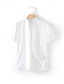 abordables camisas de lino para hombre-100% Lino Hombre Camisa camisa de lino Camisa casual Camisa de verano Blanco Azul Marino Marrón Manga Corta Plano Escote Chino Verano Casual Diario Ropa